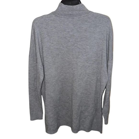 Alice + Olivia Gray Alcott Cutout Sweater Turtleneck VNeck Long Sleeves Size S - Picture 5 of 8